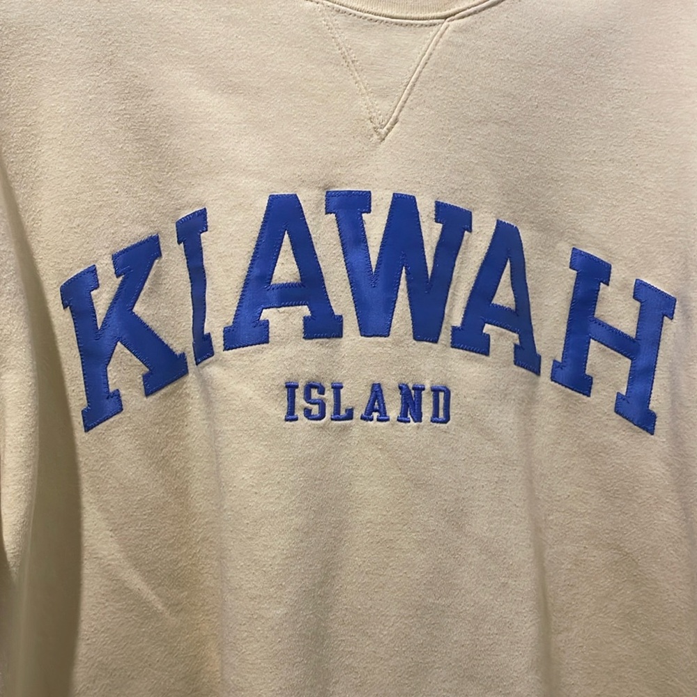 Kiawah Island Big Cotton Sweater Yellow Sz L - Picture 2 of 3